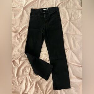 Levi's black jeans 724 High Rise Straight Crop